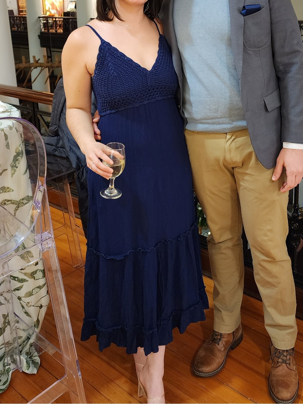Indulge Deep Blue Maxi Dress